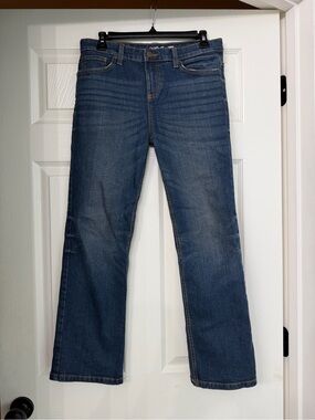 Cat and Jack Boys Dark Wash Jeans Bootcut Stretch 14
